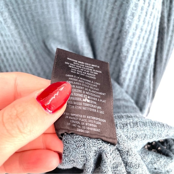 Anthropologie Akemi + Kin Thermal Cowlneck Pullover Top - Picture 8 of 8